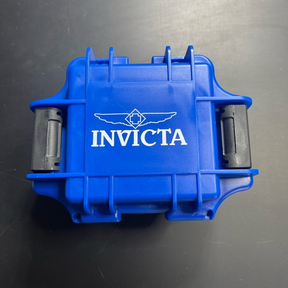 Invicta Men's Silver and Blue Watch - Picture 2 of 5